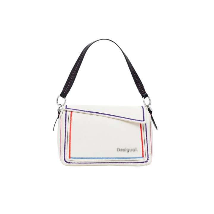 Priser på Desigual Cream Polyethylene Handbag