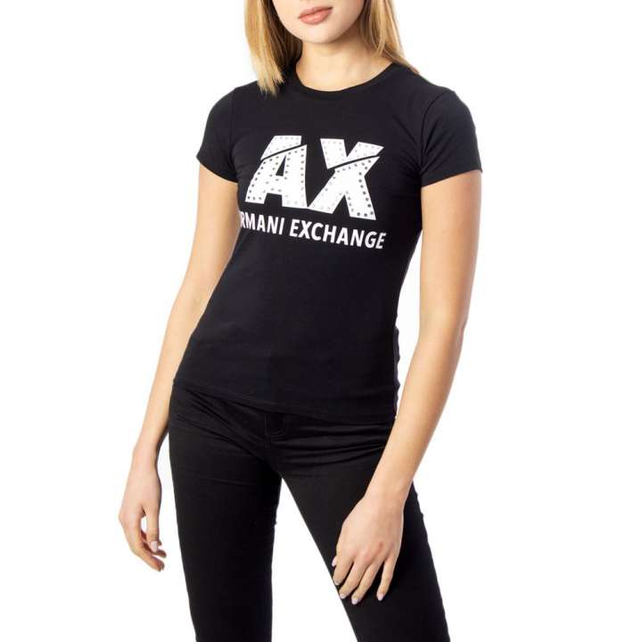 Priser på Armani Exchange Black Cotton Tops & T-Shirt