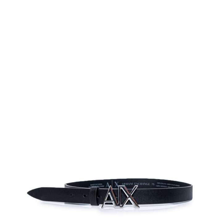 Priser på Armani Exchange Black Leather Belt