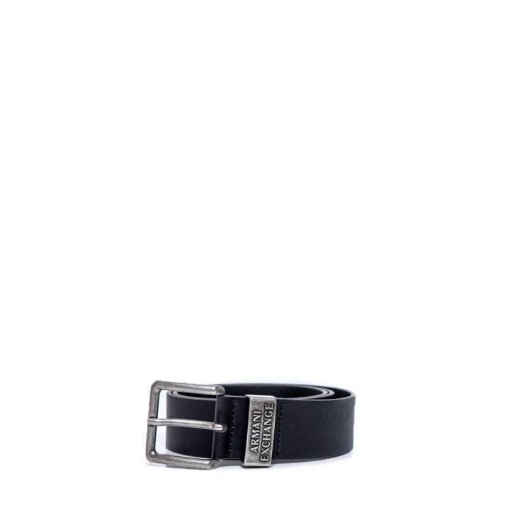 Priser på Armani Exchange Black Leather Belt