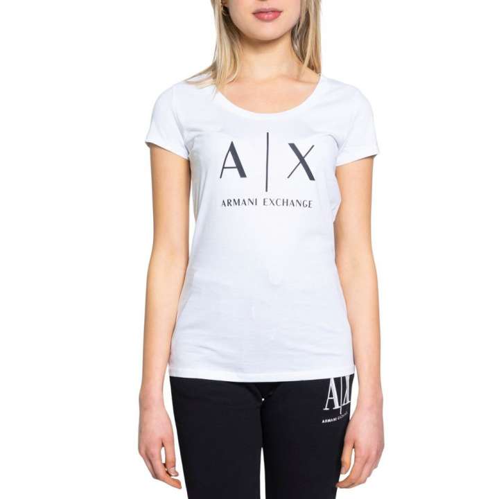 Priser på Armani Exchange White Cotton Tops & T-Shirt