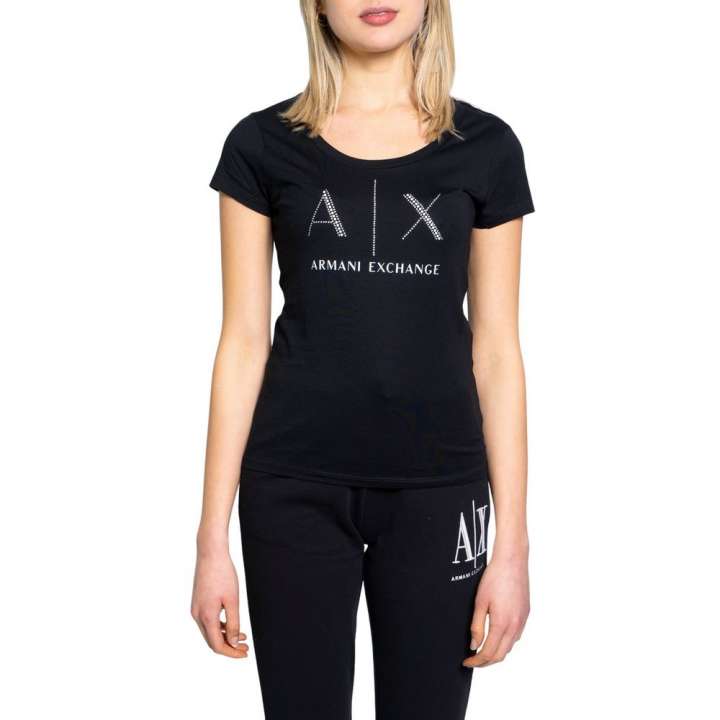 Priser på Armani Exchange Black Cotton Tops & T-Shirt