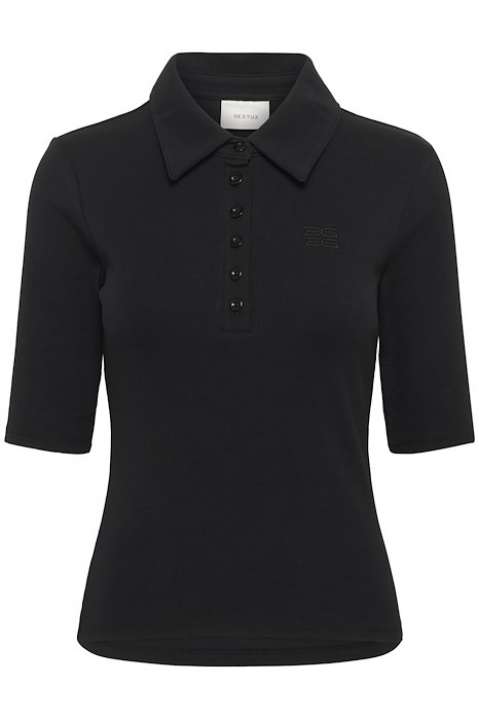 Priser på Gestuz - T-shirt - GZdrew Polo Top - Black