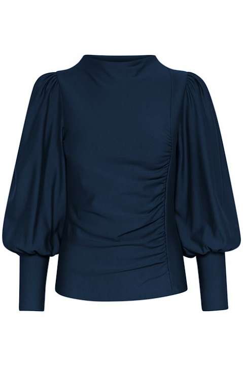 Priser på Gestuz - Bluse - RifaGZ Puff Blouse - Dress Blues