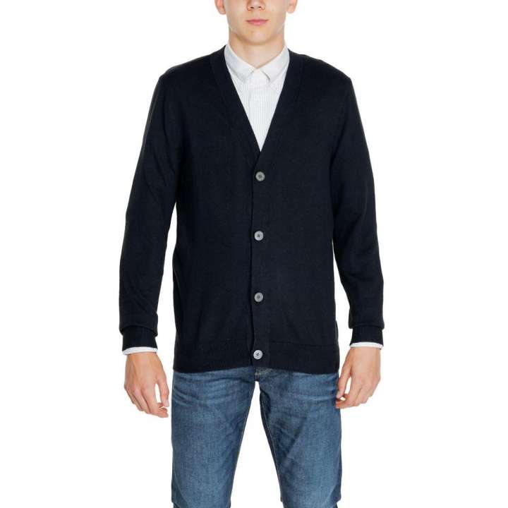 Priser på Jack Jones Black Cotton Cardigan