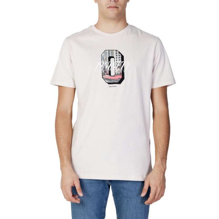 Priser på Jack Jones Beige Cotton T-Shirt