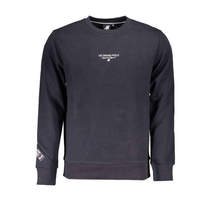 Priser på U.S. Grand Polo Elegant Fleece Crew Neck Sweatshirt in Blue