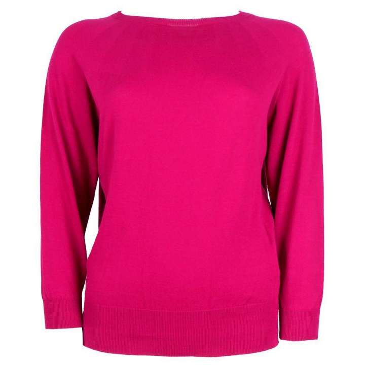 Priser på Alpha Studio Fuchsia Cotton Sweater