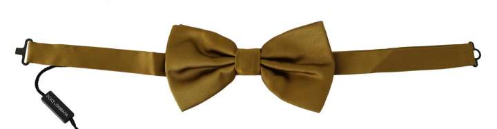 Priser på Dolce & Gabbana Elegant Mustard Silk Bow Tie