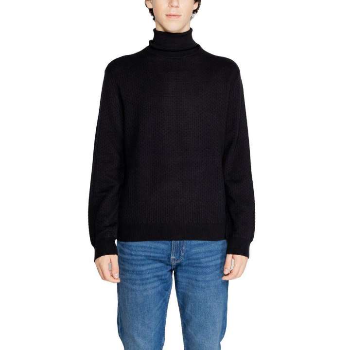 Priser på Armani Exchange Black Cotton Sweater