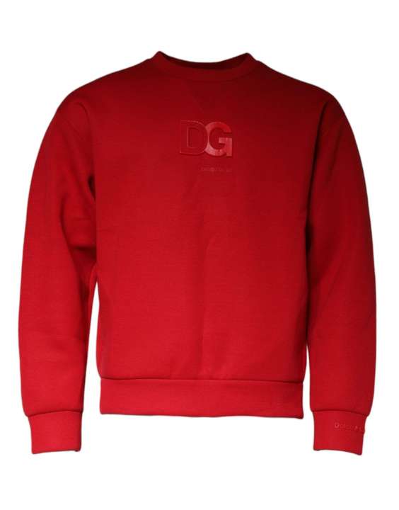 Priser på Dolce & Gabbana Maroon DG Logo Cotton Sweatshirt Sweater