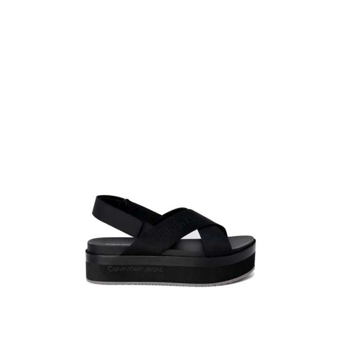 Priser på Calvin Klein Jeans Black Recycled Polyethylene Sandal