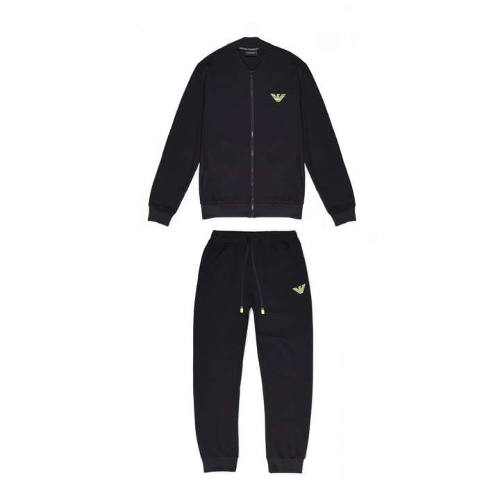 Priser på Emporio Armani Underwear Black Cotton Sweatsuit