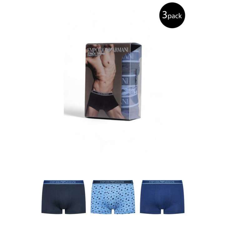 Priser på Emporio Armani Underwear Blue Cotton Underwear