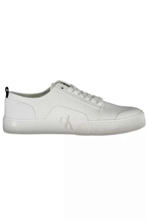 Priser på Calvin Klein White Cotton Men Sneaker