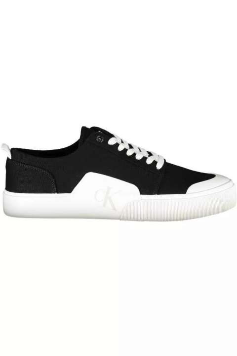 Priser på Calvin Klein Black Cotton Men Sneaker