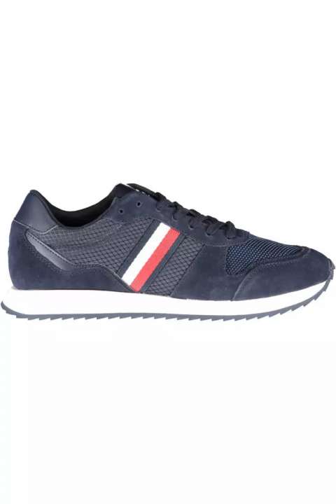 Priser på Tommy Hilfiger Blue Polyester Men Sneaker