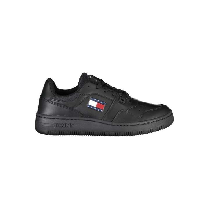 Priser på Tommy Hilfiger Black Leather Women Sneaker