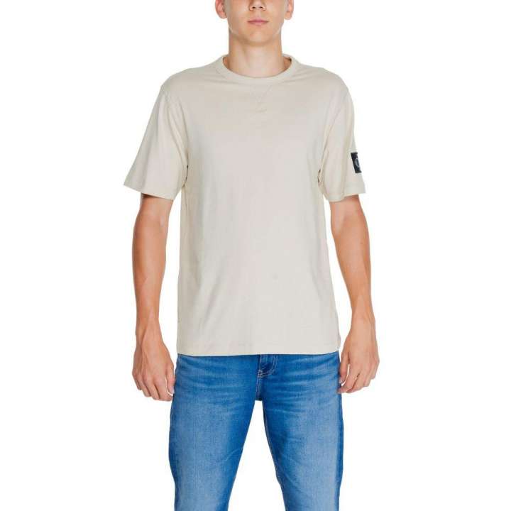 Priser på Calvin Klein Jeans Beige Cotton Rigenerato T-Shirt