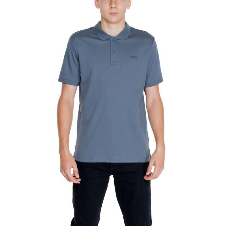 Priser på Calvin Klein Gray Cotton Polo Shirt