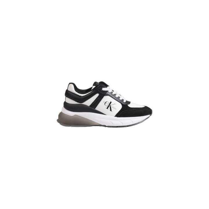 Priser på Calvin Klein Black And White Leather Sneaker