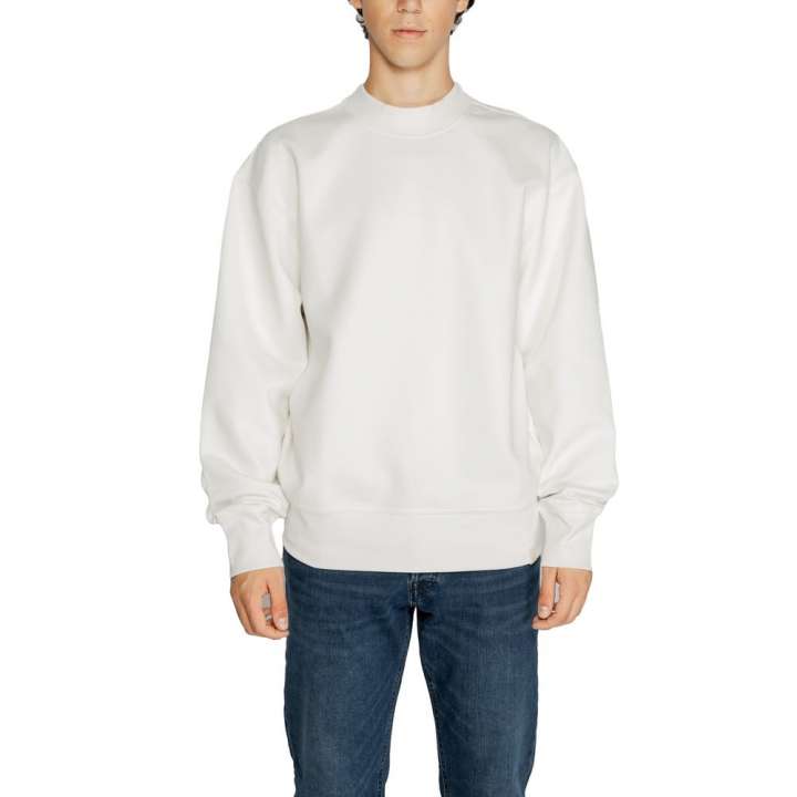 Priser på Calvin Klein Jeans White Cotton Rigenerato Sweater