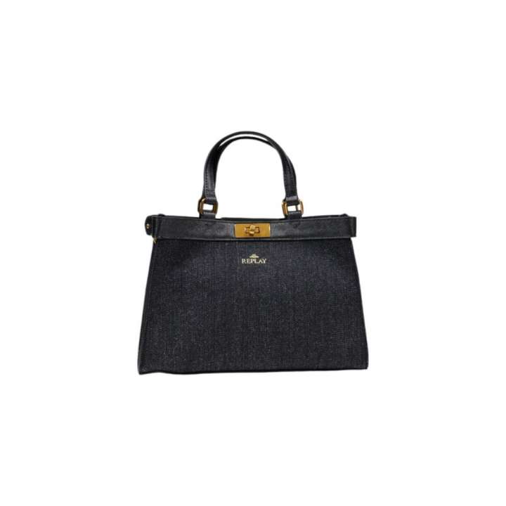 Priser på Replay Black Cotton Handbag