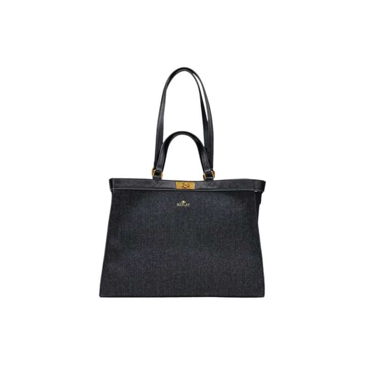 Priser på Replay Black Cotton Handbag