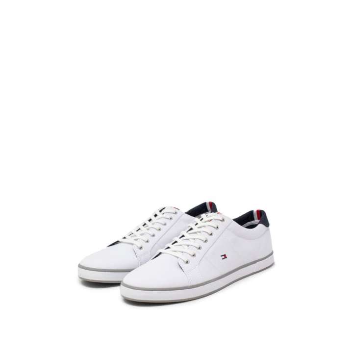 Priser på Tommy Hilfiger White Cotton Sneaker