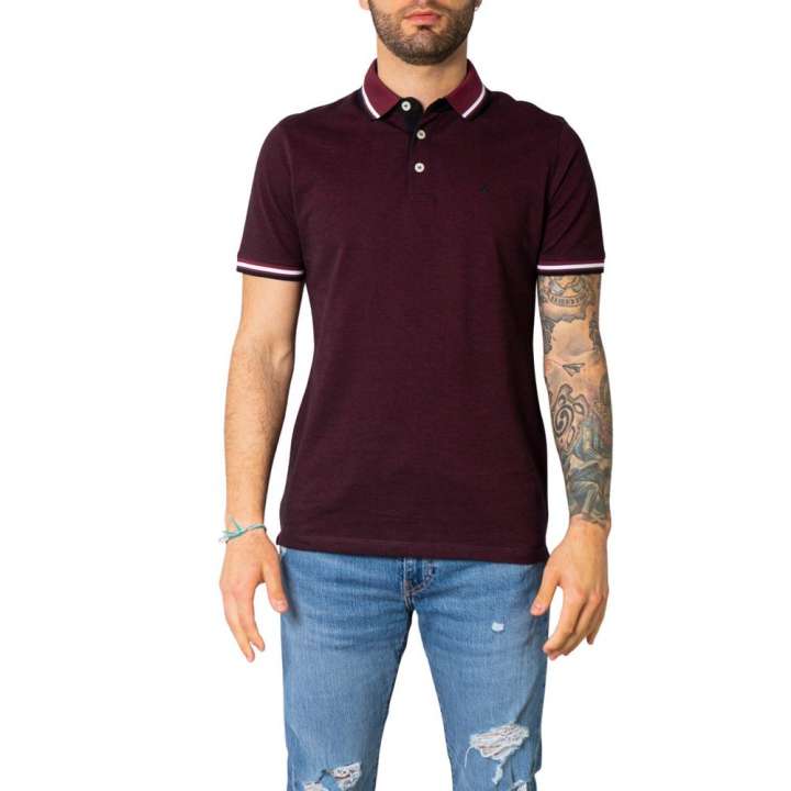 Priser på Jack Jones Bordeaux Cotton Polo Shirt