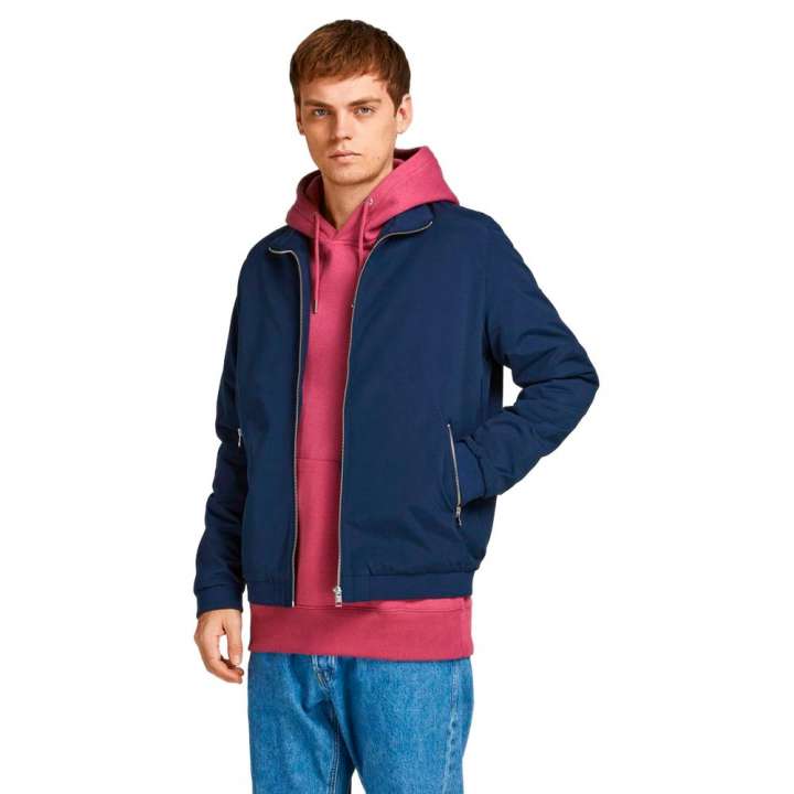 Priser på Jack Jones Blue Polyester Jacket