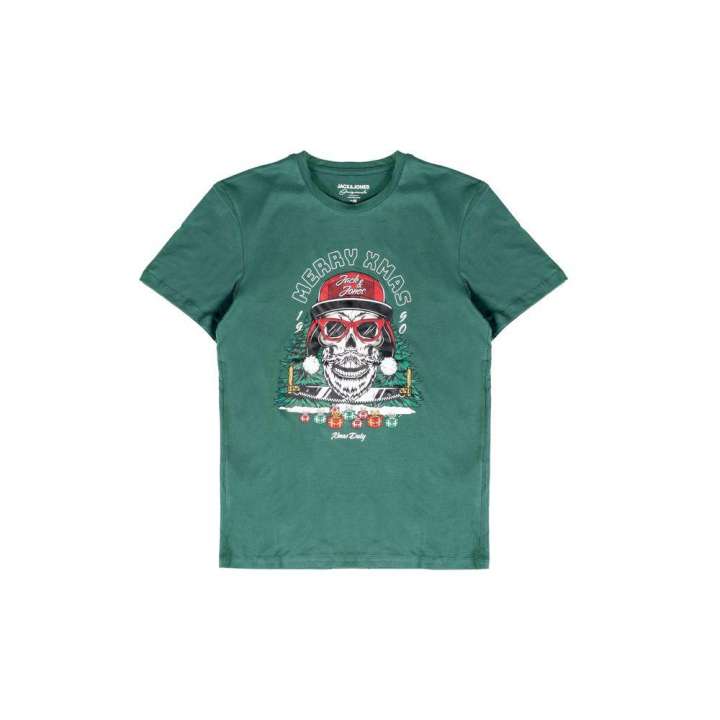 Priser på Jack Jones Green Cotton T-Shirt