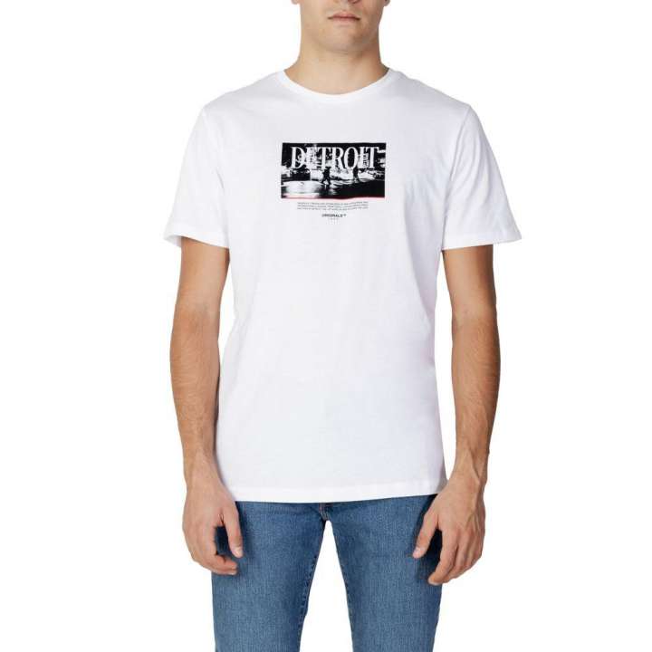 Priser på Jack Jones White Cotton T-Shirt