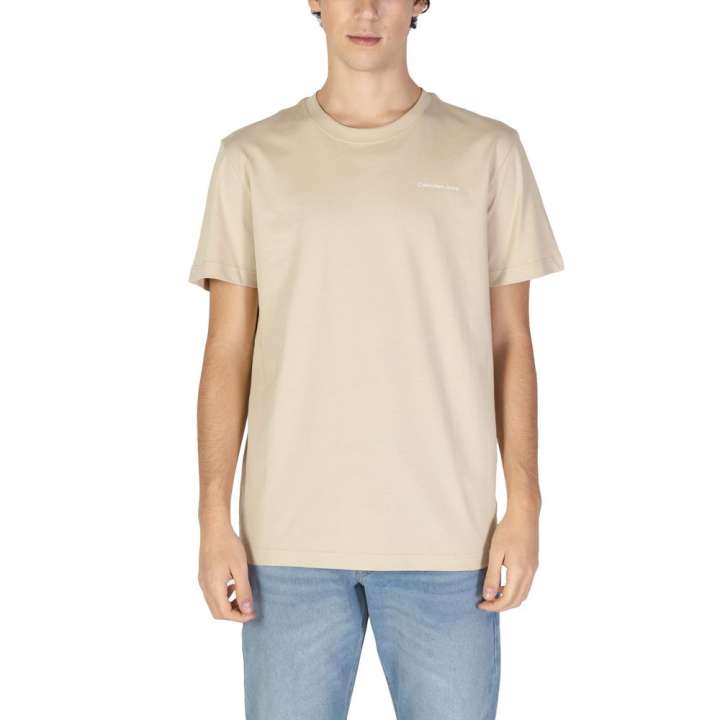 Priser på Calvin Klein Jeans Beige Cotton T-Shirt