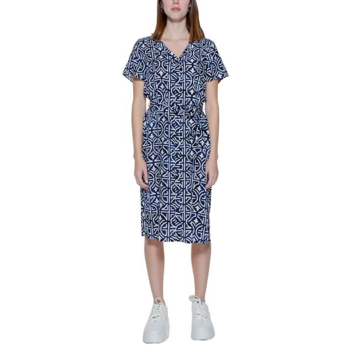 Priser på Street One Blue Viscose Dress