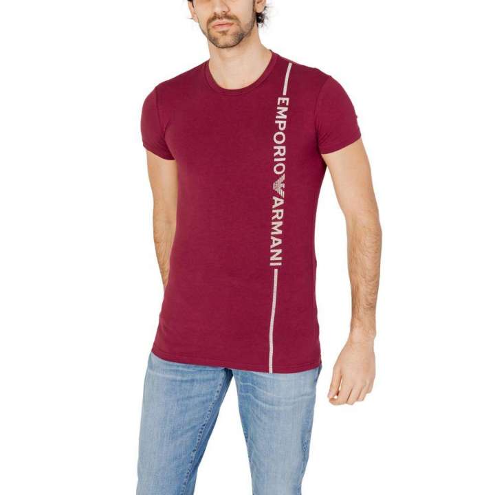 Priser på Emporio Armani Underwear Bordeaux Cotton T-Shirt