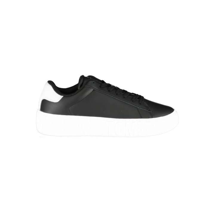 Priser på Tommy Hilfiger Black Polyethylene Men Sneaker