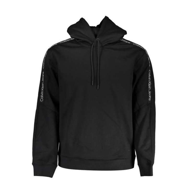 Priser på Calvin Klein Sleek Fleece Hooded Sweatshirt in Black