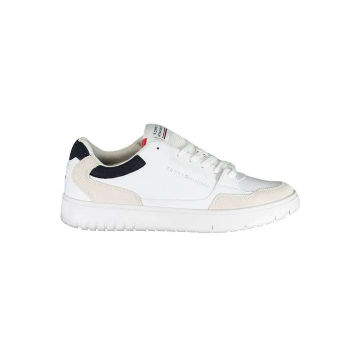 Priser på Tommy Hilfiger White Polyethylene Men Sneaker