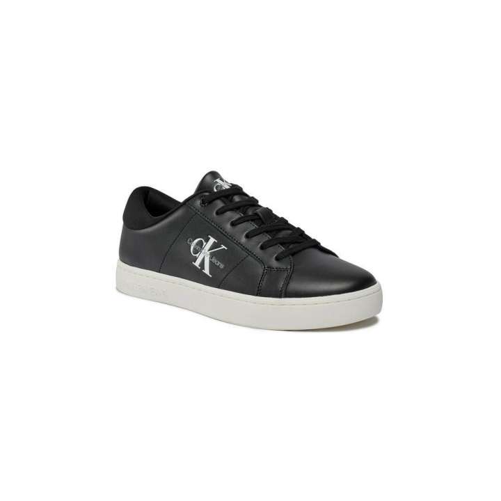 Priser på Calvin Klein Jeans Black Leather Sneaker