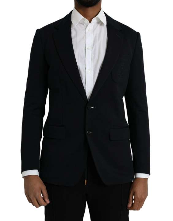 Priser på Dolce & Gabbana Black Wool Notch Single Breasted Coat Blazer