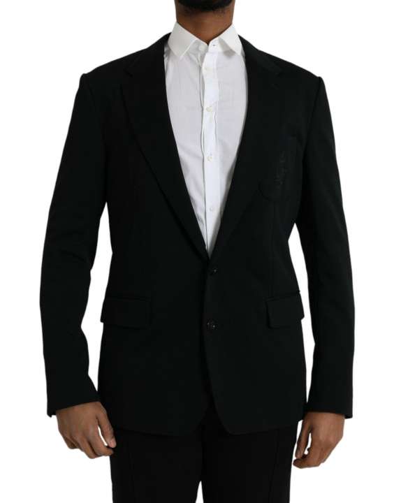 Priser på Dolce & Gabbana Black Wool Single Breasted Coat Blazer