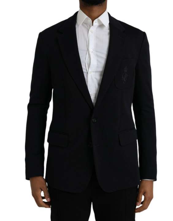 Priser på Dolce & Gabbana Black Wool Single Breasted Coat Blazer