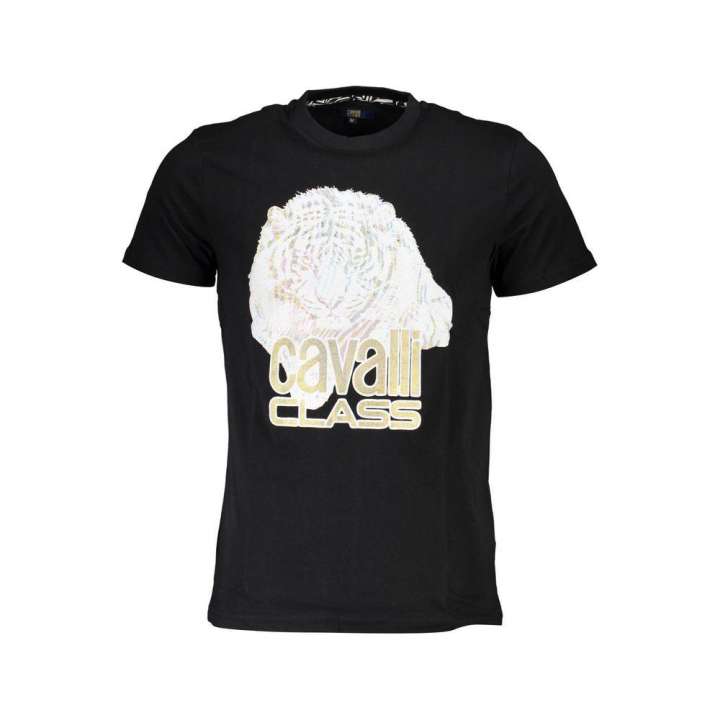 Priser på Cavalli Class Black Cotton T-Shirt