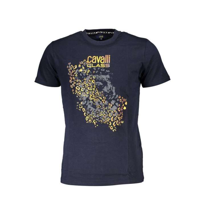 Priser på Cavalli Class Blue Cotton T-Shirt