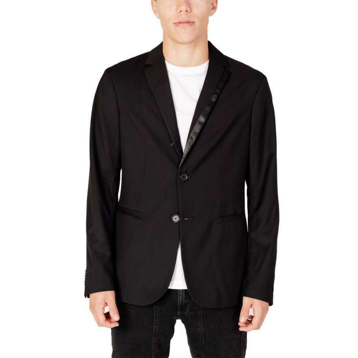 Priser på Armani Exchange Black Polyester Blazer