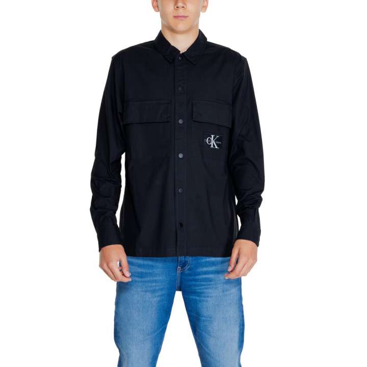 Priser på Calvin Klein Jeans Black Cotton Rigenerato Shirt