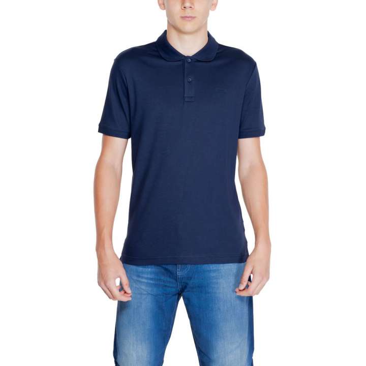 Priser på Calvin Klein Blue Cotton Polo Shirt