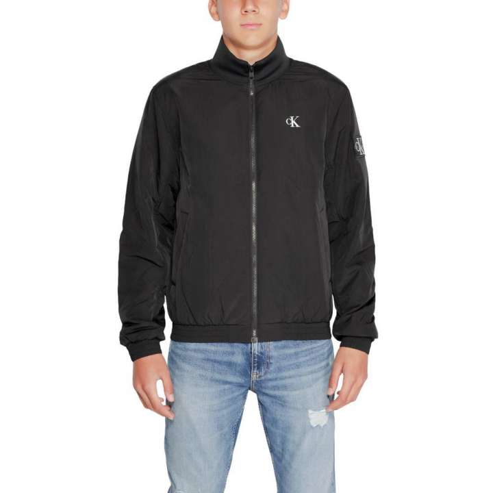 Priser på Calvin Klein Jeans Black Polyamide Jacket