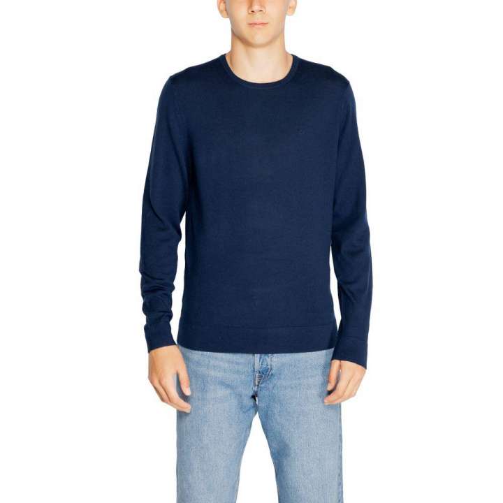 Priser på Calvin Klein Jeans Blue Recycled Wool T-Shirt